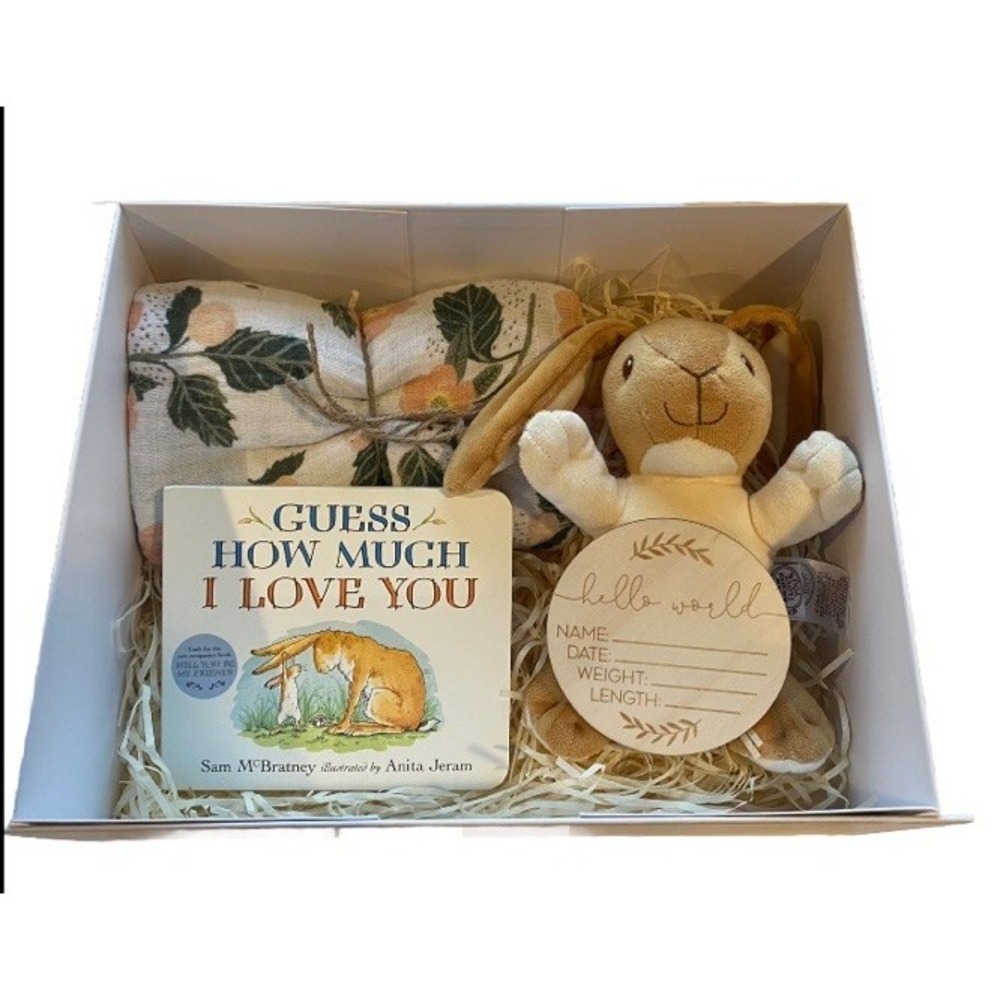 New Mom & Baby Care Package, Gender Reveal Gift, Unisex Newborn Baby Shower Gift
